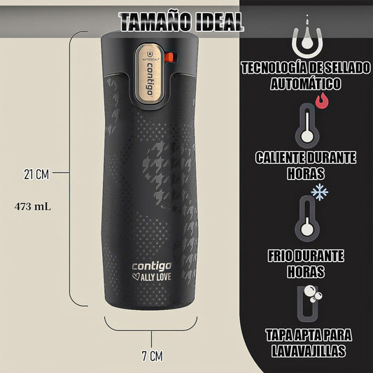 Vaso Termico Contigo Vaso Vaso Termico 473ml Vasos Contigo Negro Ally Love