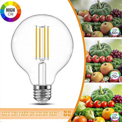 Ampolleta Led Vintage Edison 6w E27 600lm Luz Cálida Okshop