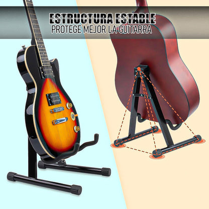 Soporte De Guitarra Pedestal Guitarra Soporte Guitarras Sopo Negro
