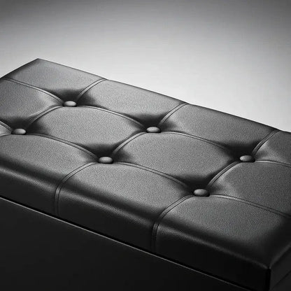 Banqueta Puff Banqueta Baul Puff Puff Organizador Banco Baul Marrón Oscuro