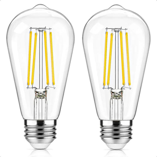 Pack 2 Ampolletas Led E27 Ampolleta Led 6w Bombilla Led 6w Cálida