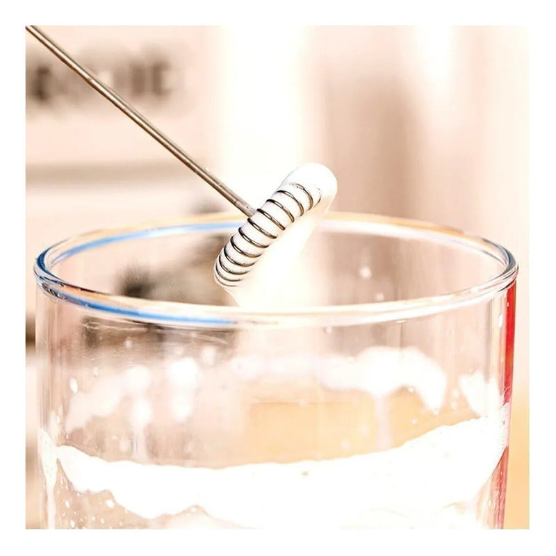 Batidora Manual Okshop Verde Portátil Para Café Leche Y Huevos Inalámbrica