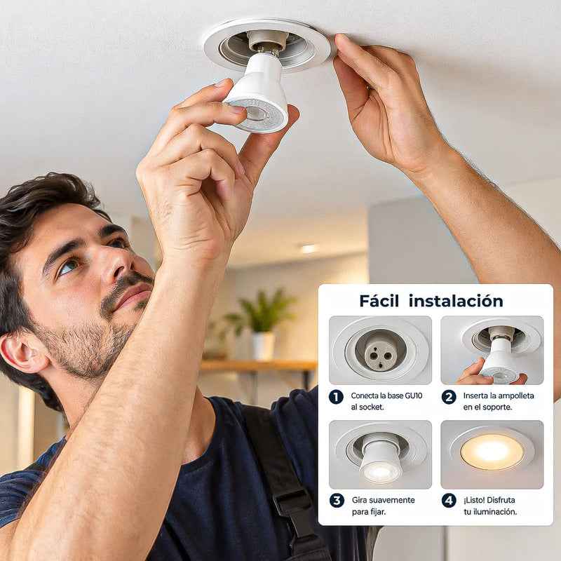 Ampolleta Led 7w Ampolletas Led Gu10 Bombilla Led 7w Gu10 Calida