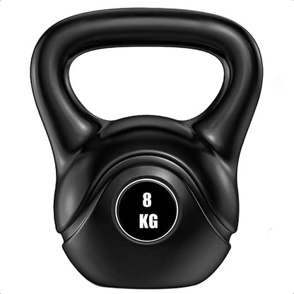 Pesa Rusa 8kg Pesa Kettlebell Mancuerna Ejercicio Crossfit Negro