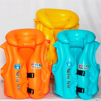 Chaleco Salvavidas Inflable Para Niño Con Arnés Okshop, Amarillo