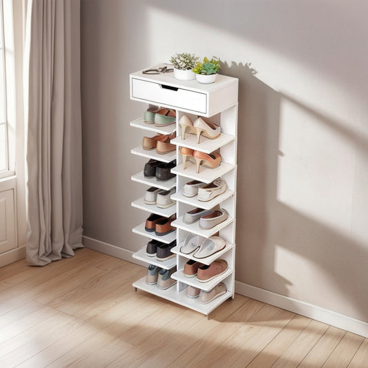 Zapatero Recibidor Mueble Zapatos Mueble Zapatero 14 Pares Blanco