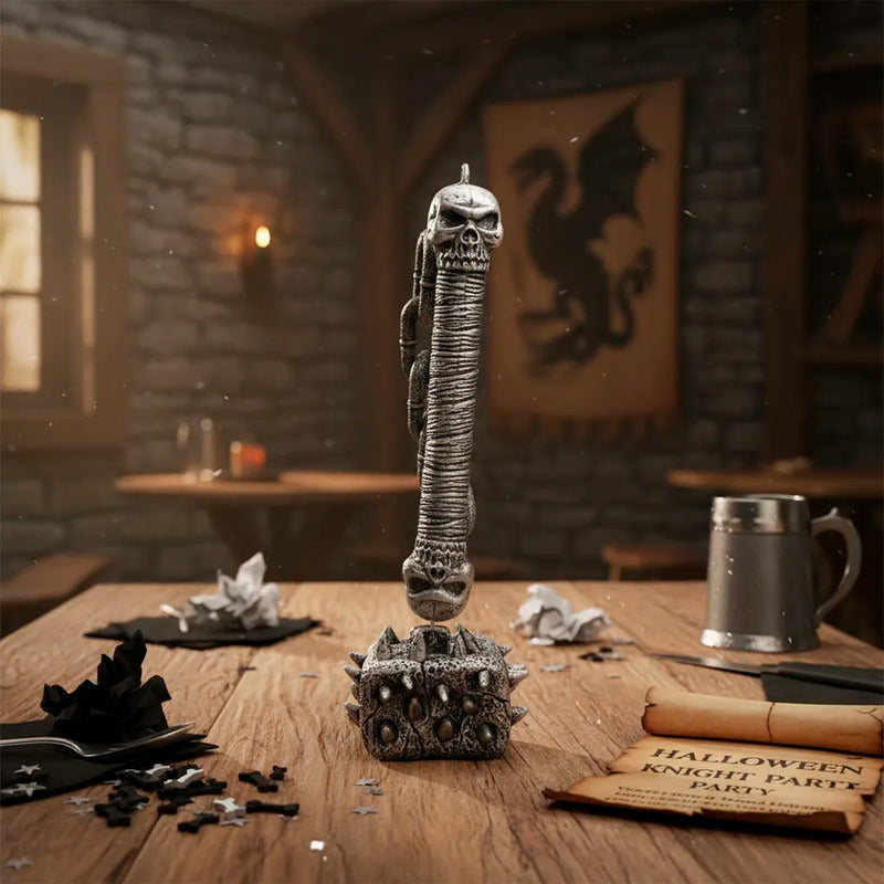 Juguete Plástico De Halloween Maza Mangual Con Cadena