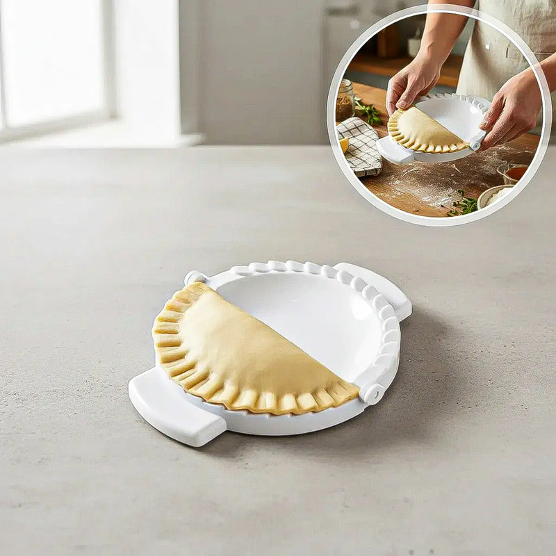 Pack 2 Molde Empanada 21cm Sellador Empanada Prensa Empanada Blanco