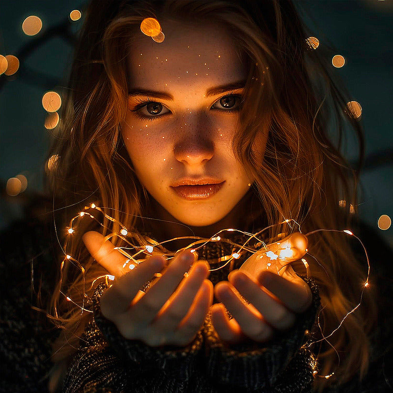 Guirnalda Solar 100 Led Pack 2 Luces Hada Solares Navidad Calida