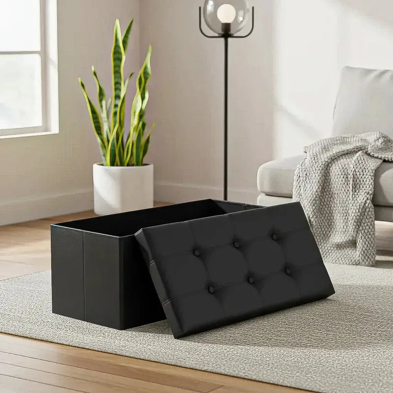 Banqueta Puff Banqueta Baul Puff Puff Organizador Banco Baul Negro Okshop Organizador Puff Pie Cama Banqueta Baul Silllones Puff Taburete Plegable Banco Organizador Negro Taburete Negro