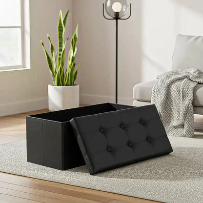 Banqueta Puff Banqueta Baul Puff Puff Organizador Banco Baul Negro Okshop Organizador Puff Pie Cama Banqueta Baul Silllones Puff Taburete Plegable Banco Organizador Negro Taburete Negro