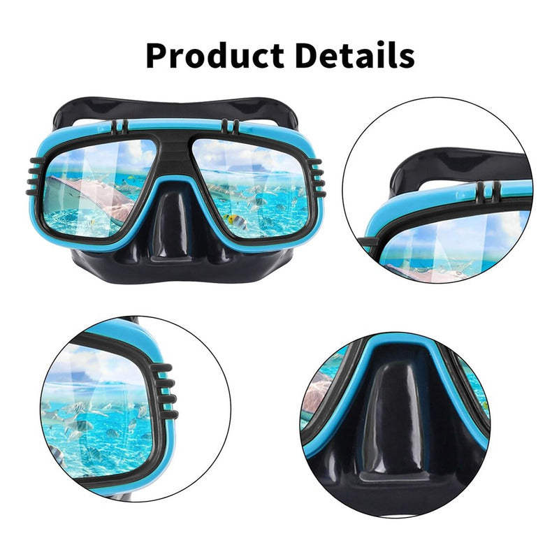 Mascara Snorkel Mascara De Buceo Snorkel Mascara Buceo Niños Rojo