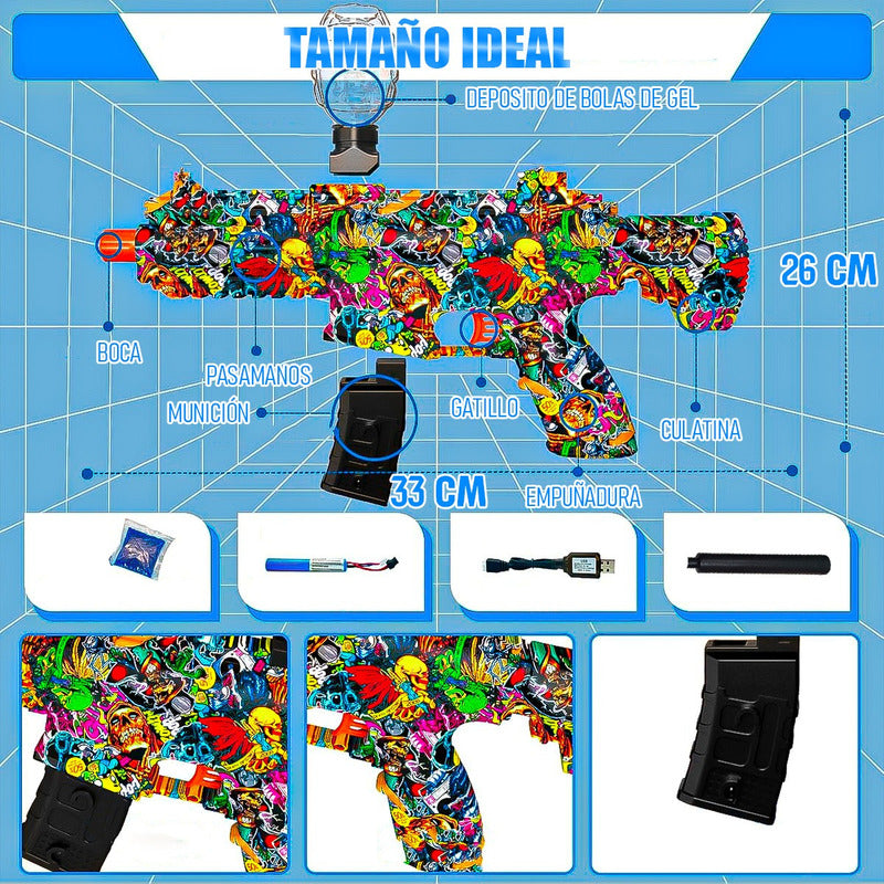 Pack 2 Pistola Hidrogel Pistola Aumatica Pistola Electrica Multicolor