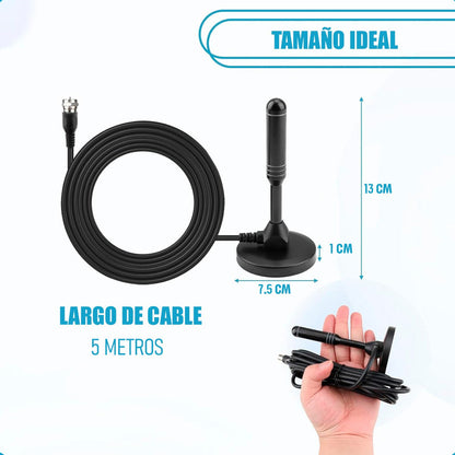 Antena Digital Tv Exterior Antena Para Tv Hd Antena Smart Tv Negro