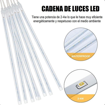 Luces Lluvia De Meteoritos Luces Guirnalda Luces Led Navidad Multicolor