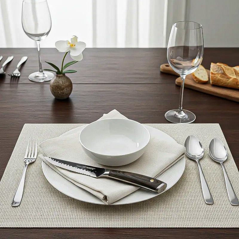 Set 6 Cuchillos Hammer Cuchillos Wayu Cuchillos Acero Wayu Wayu