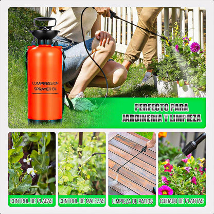 Pulverizador Agua Regadera Plantas Rociador Pulverizador 8l Naranja