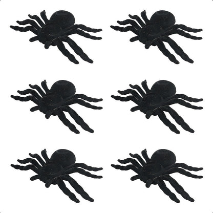 Araña Decoracion Halloween Pack 6 Arañas Decorativa Fiestas