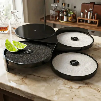 Escarchador De Copas 3 En 1 Con Tapa Para Micheladas Y Coctelería De Plástico
