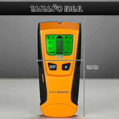 Detector De Pared Okshop 3 En 1 Para Madera, Metal Y Cables De Corriente Naranja