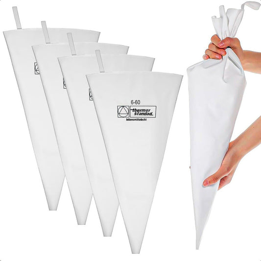 Manga Reposteria Profesional Pack4 Manga Pastelera Tela 60cm Blanco