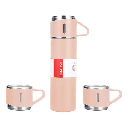 Set Termos De Agua Caliente Vasos Termicos Cafe + 3 Tazas