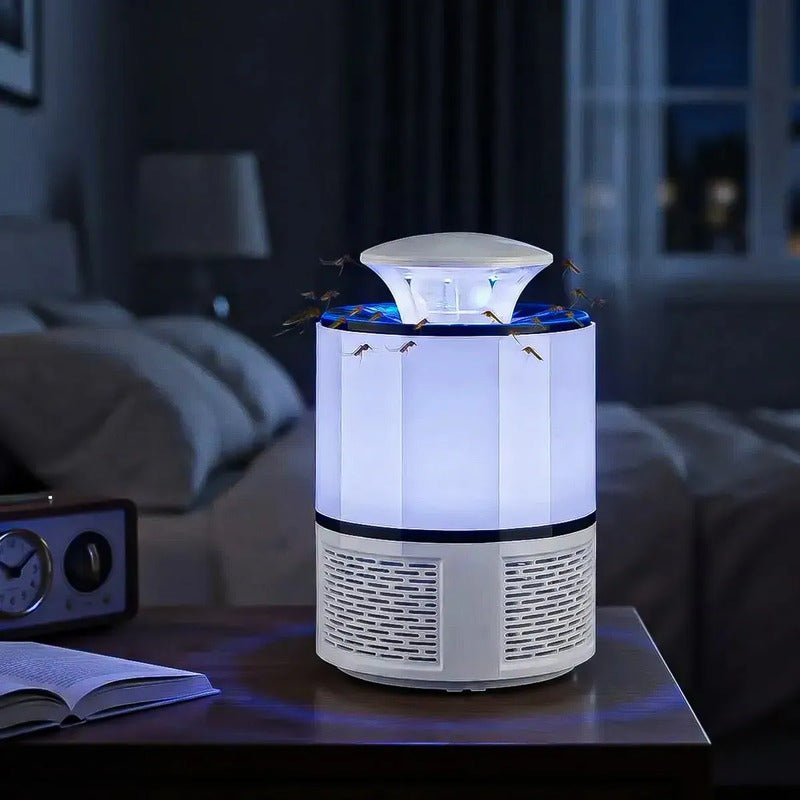 Lampara Matamosquitos Usb Insecto Repelente Moscas Lampara Okshop Lámpara Mata Zancudos Usb Trampa Mosquitos Silenciosa Lampara Antimosquitos Electrico Lámpara Eléctrica Antimosquitos Okshop Blanco
