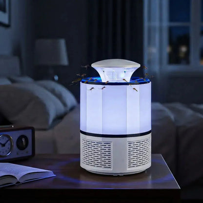 Lampara Matamosquitos Usb Insecto Repelente Moscas Lampara Okshop Lámpara Mata Zancudos Usb Trampa Mosquitos Silenciosa Lampara Antimosquitos Electrico Lámpara Eléctrica Antimosquitos Okshop Blanco