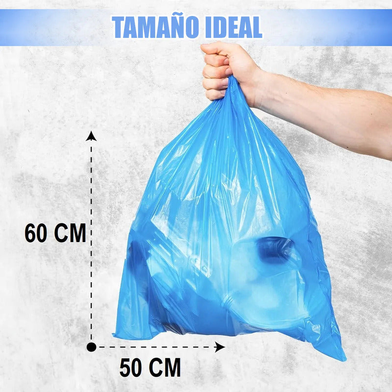 Bolsas De Basura Bolsa Basura 50x60 Cm Bolsas Plasticas 300u Bolsas Plasticas Transparentes De Basura Multifuncional Bolsa Plástica Mediana 300 Unidades Oficinas Polietileno Okshop