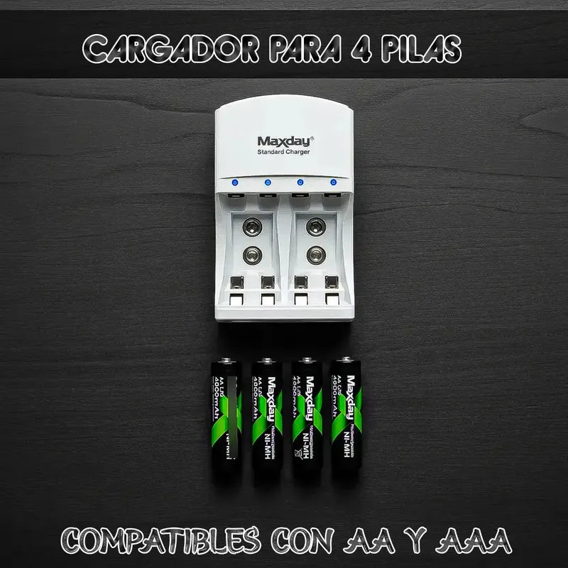 Cargador De Pilas Pilas Recargables Con Cargador Cargadores Para Pilas Aa Y Aaa Okshop Cargador De Pilas Recargables Aa Aaa Y Baterias De 9v Pilas Recargables Cargador Cargador Pilas Aaa