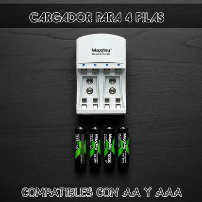 Cargador De Pilas Pilas Recargables Con Cargador Cargadores Para Pilas Aa Y Aaa Okshop Cargador De Pilas Recargables Aa Aaa Y Baterias De 9v Pilas Recargables Cargador Cargador Pilas Aaa