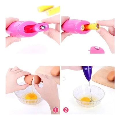 Batidora Manual Okshop Verde Portátil Para Café Leche Y Huevos Inalámbrica