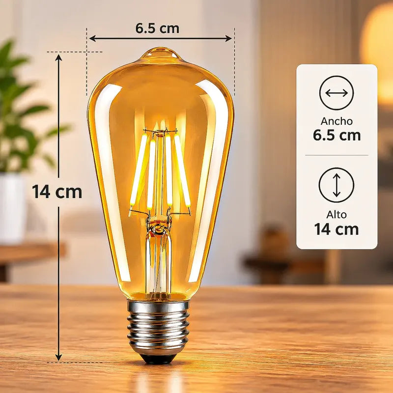 Ampolleta Led E27 Ampolletas Led Ampolletas Luz Calida 6w Cálida