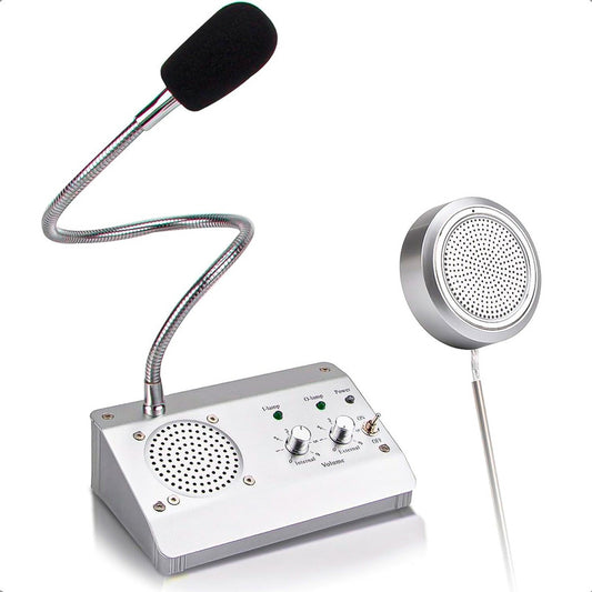 Microfonos Amplificadores Intercomunicador Bancos Citofonos Gris/redondo
