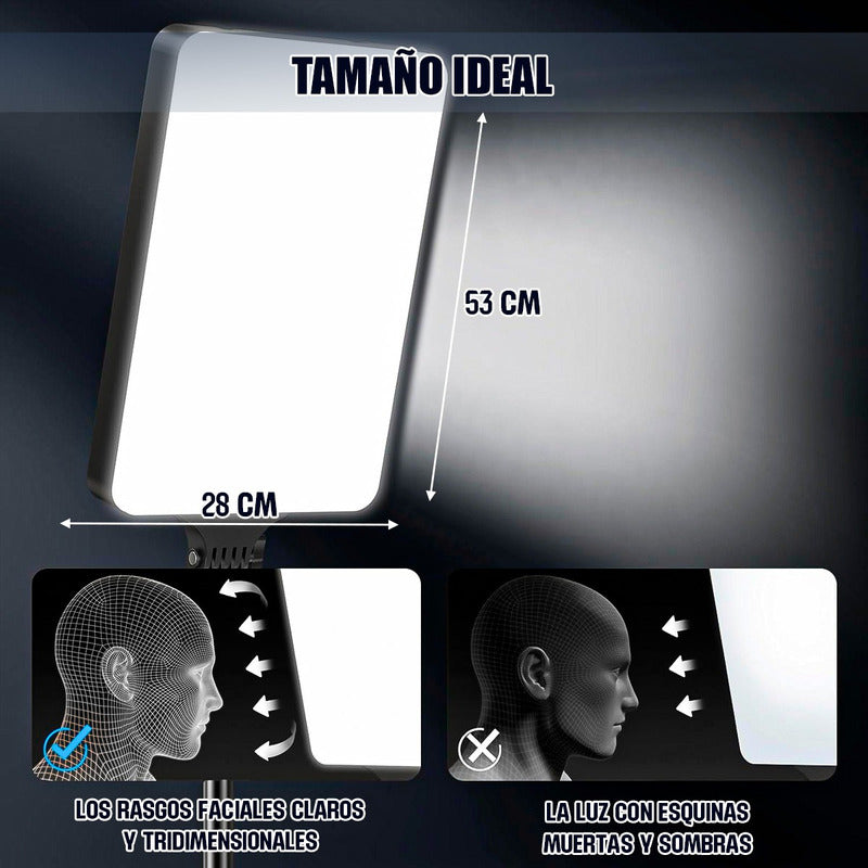 Panel Led Fotografia Panel De Luz Iluminación De Fotografía Negro Blanco/neutro/calido