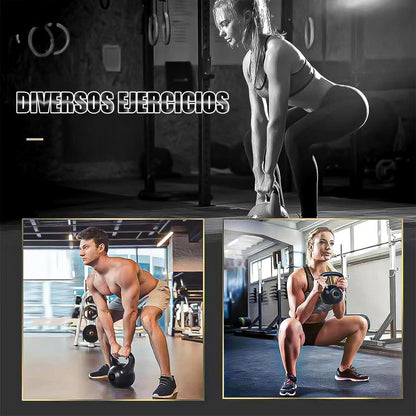 Pesa Rusa 8kg Pesa Kettlebell Mancuerna Ejercicio Crossfit Negro