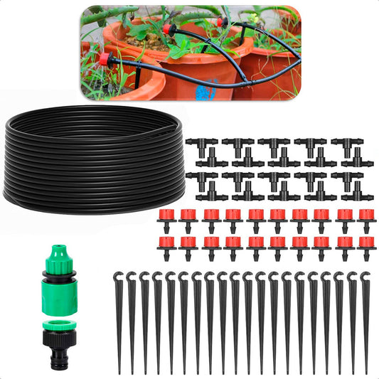 Kit Riego Automatico Riego Automatico Jardin Sistema Riego Negro