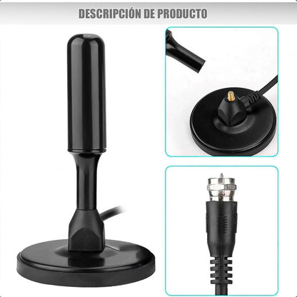 Antena Digital Tv Exterior Antena Para Tv Hd Antena Smart Tv Negro