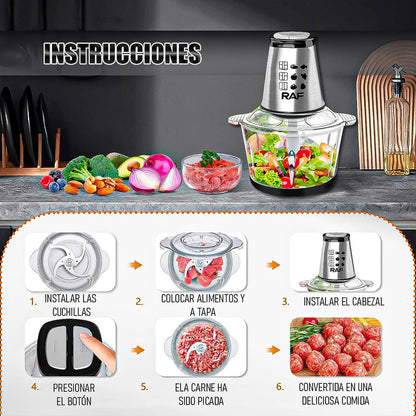 Procesador De Alimentos Picadora Procesadora De Alimentos Negro