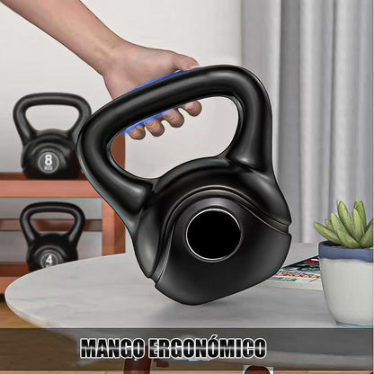 Pesa Rusa 10kg Pesa Kettlebell Mancuerna Ejercicio Crossfit Negro