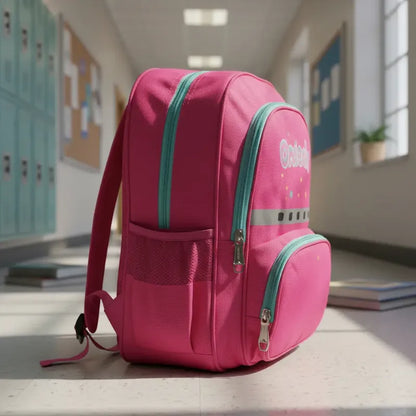 Mochila Escolar Para Niña Mochilas De Niños Dibujos Animados Fucsia