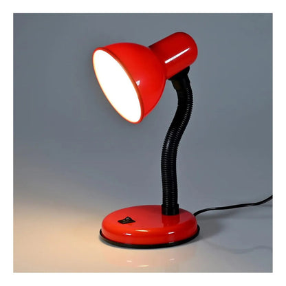 Lámpara Escritorio Okshop Flexible Metal Roja Led E27 Pack 2 Rojo No Aplica