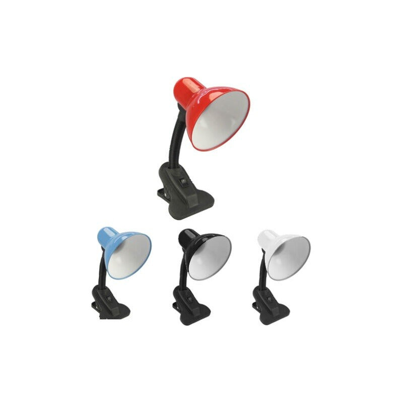 Lámpara Escritorio Click Okshop Azul Flexible Led Velador X2