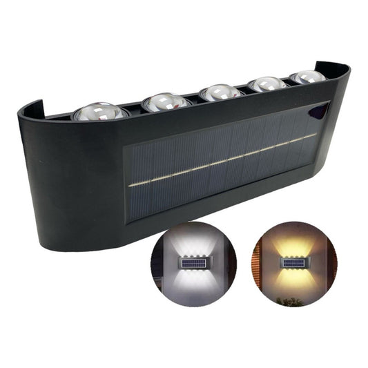 Aplique De Pared Lampara Led Focos Exterior Solar Decorativo