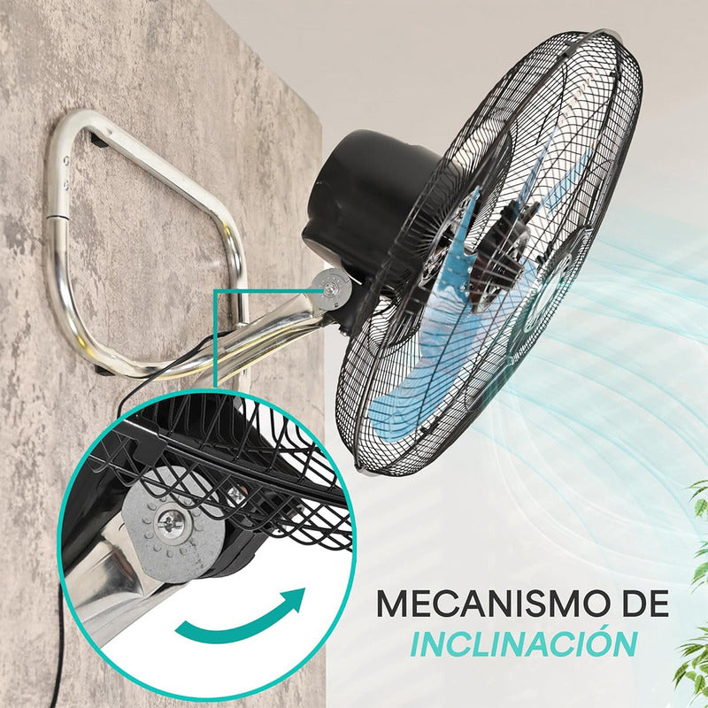 Ventiladores Metalicos Ventilador Pedestal Ventilador Indoor 50 Cm 50 Hz Negro Azul Metálica 5