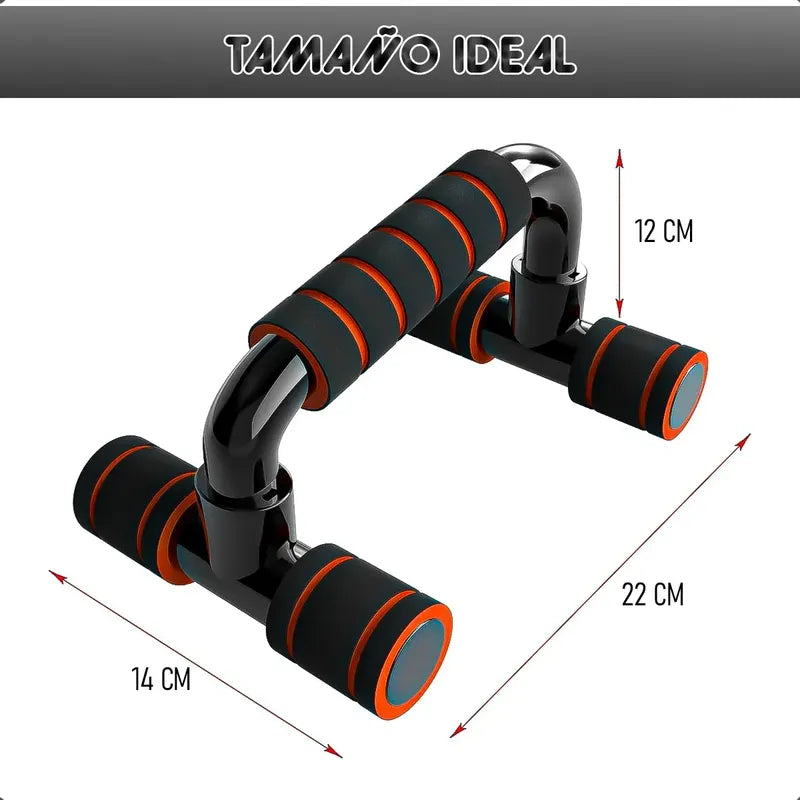Barra Para Flexiones Soporte De Flexiones Push Up Flexiones Negro/naranja