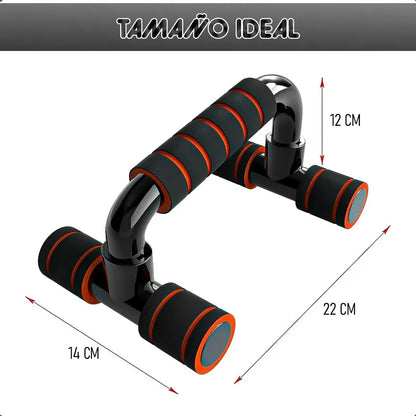 Barra Para Flexiones Soporte De Flexiones Push Up Flexiones Negro/naranja