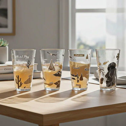 Set 4 Vasos De Vidrio Vasos Vidrio Jugo Juego Vasos Chile Vasos De Regiones De Chile Vasos De Vidrio De Chile Set 4 Vasos Ciudades De Chile Glasso Vasos Shoperos Vasos Postres Vasos Diseñ