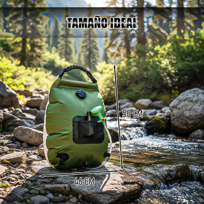 Ducha Portatil Recargable Ducha Camping Portatil Ducha Solar Verde