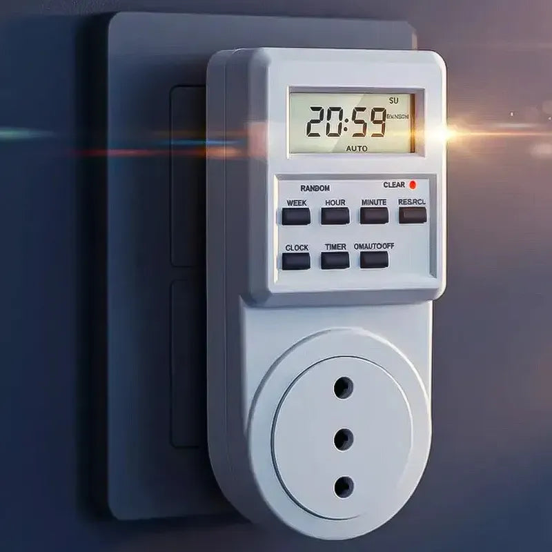Enchufe Timer Digital Programable Temporizado 24h Timer Enchufe Digital Okshop Enchufe Digital Enchufe Programable Temporizador Dimmer 24hrs Enchufe Inteligente Timer Digital Programable